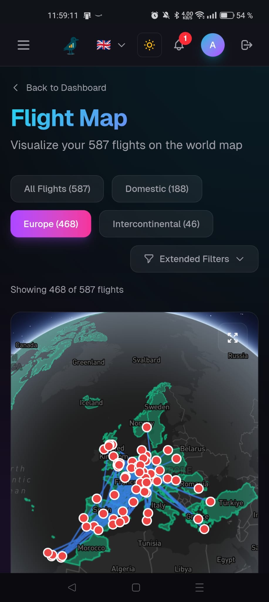 Flight Map